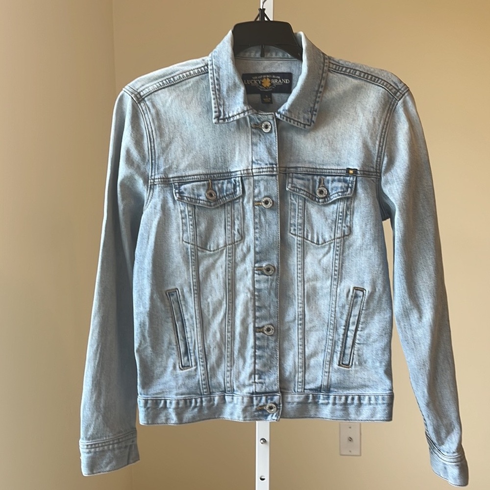 Lucky Brand Light Wash Classic Denim Jacket Size S